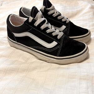 Vans Kids Black and White Sneakers